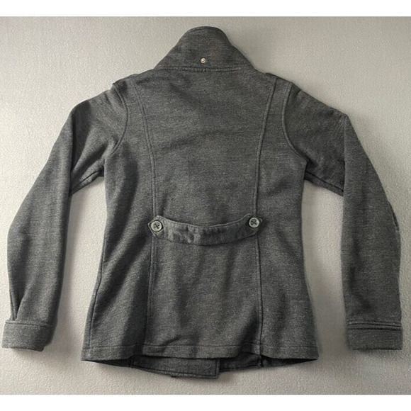 Independent Premium Sweater Jacket Women L Double Breasted Black Cotton Blend - Picture 2 of 9